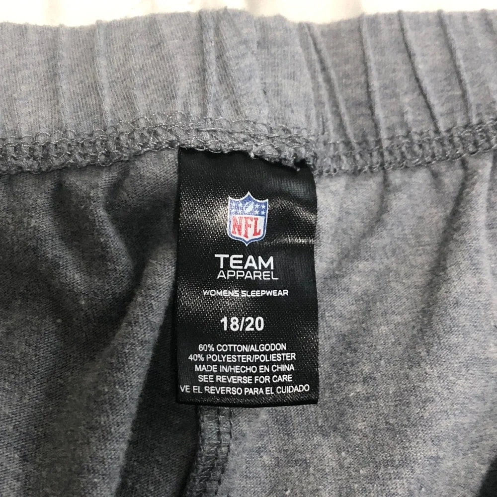 Chicago Bears NFL Apparel Women’s 18/20 Lounge Wear Pajama Pants w Elastic Waist